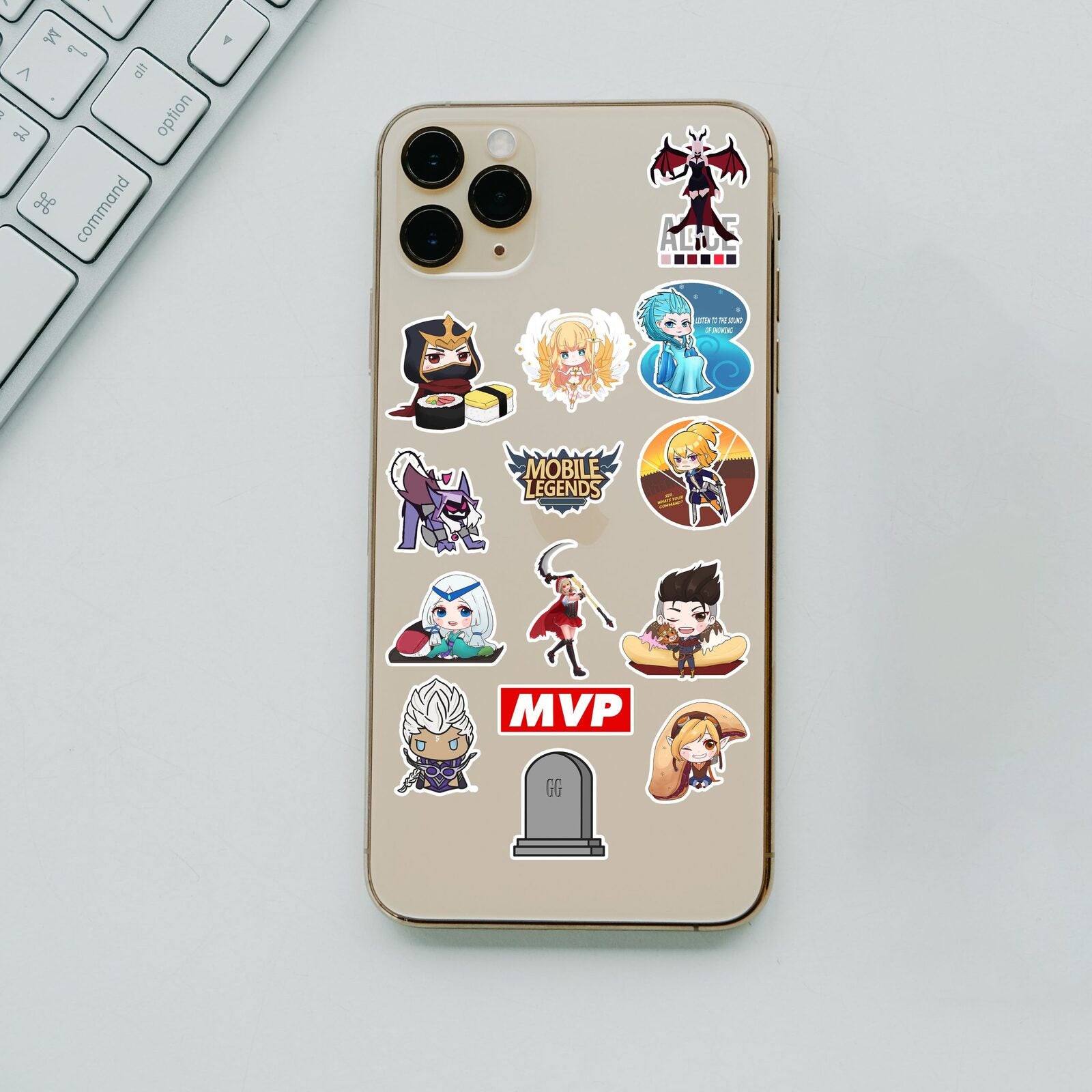 14’Lü Mini Mobile Legends Telefon Sticker