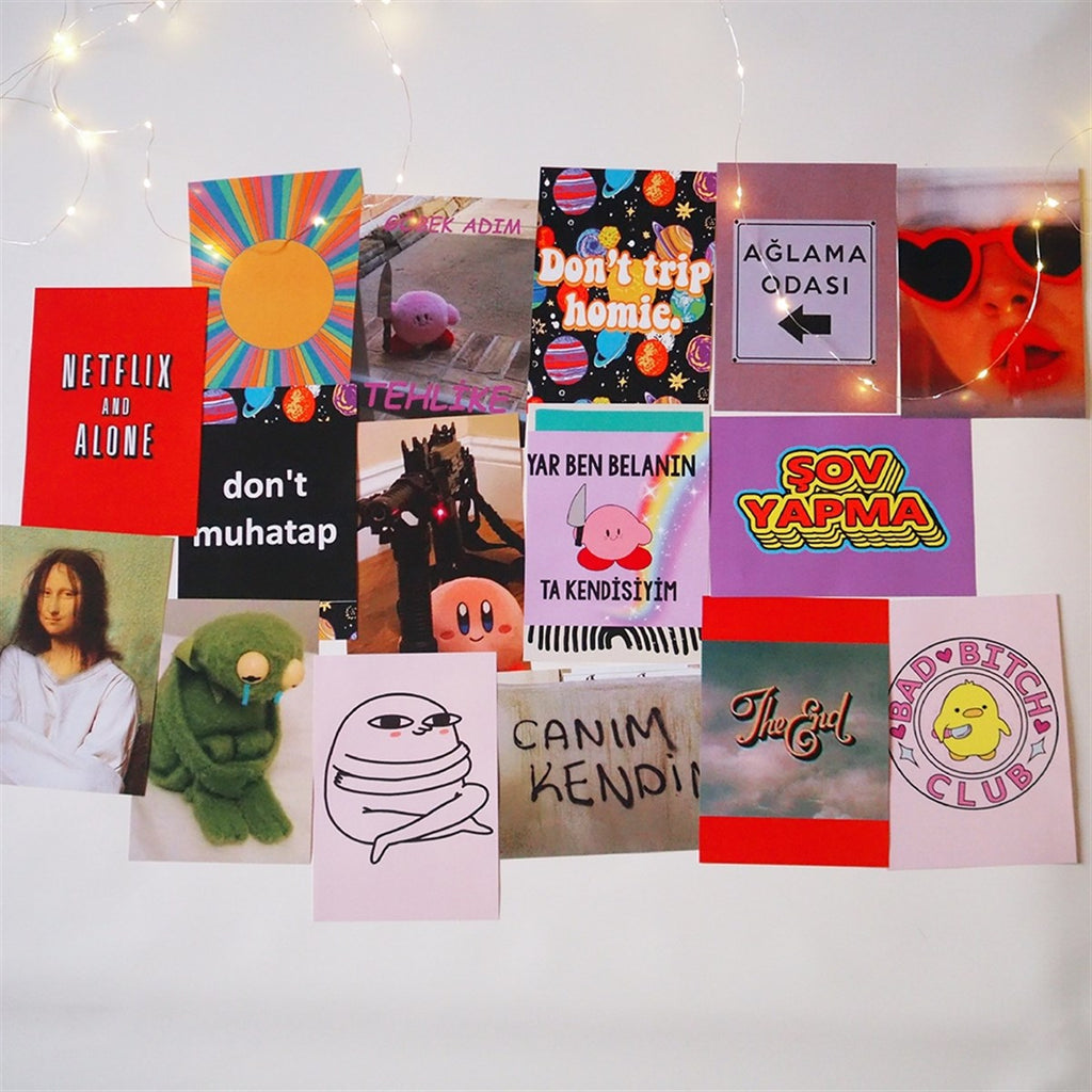 Eğlenceli Mizah Duvar Kağıdı Seti