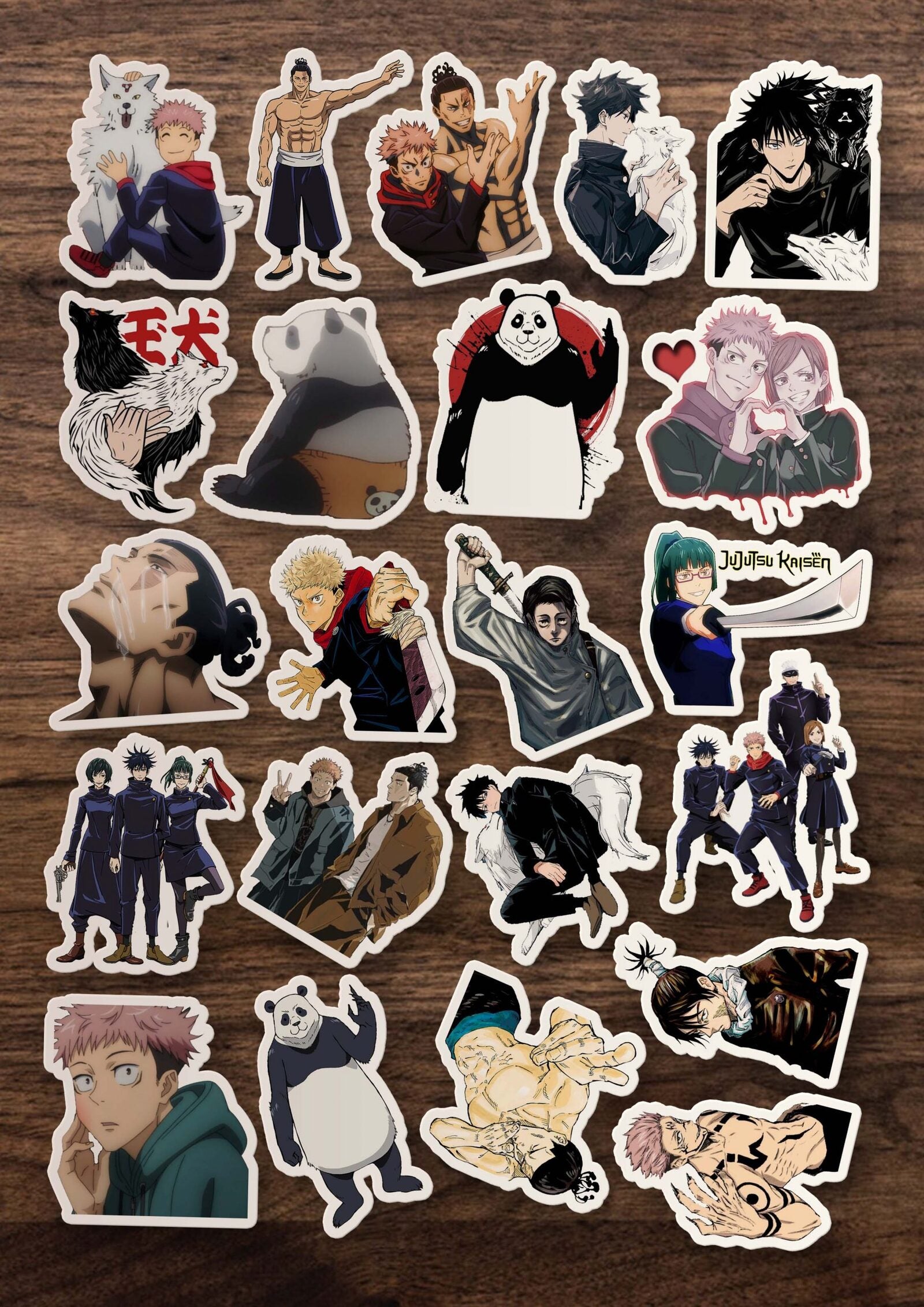 Jujutsu Kaisen Anime Sticker Etiket