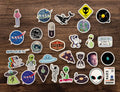 uzay ,uzaylı sticker paketi 30'lu laptop sticker etiket