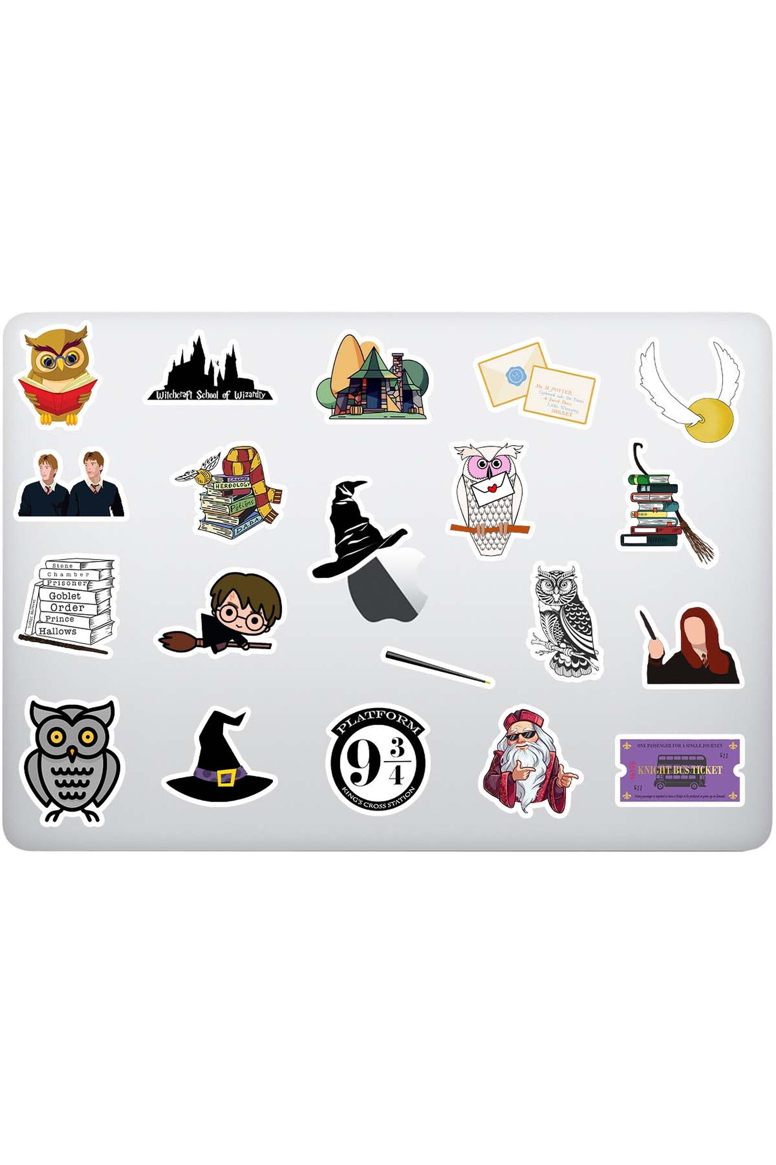harry potter sticker paketi laptop çıkartmaları