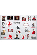 la casa de papel laptop sticker etiket seti