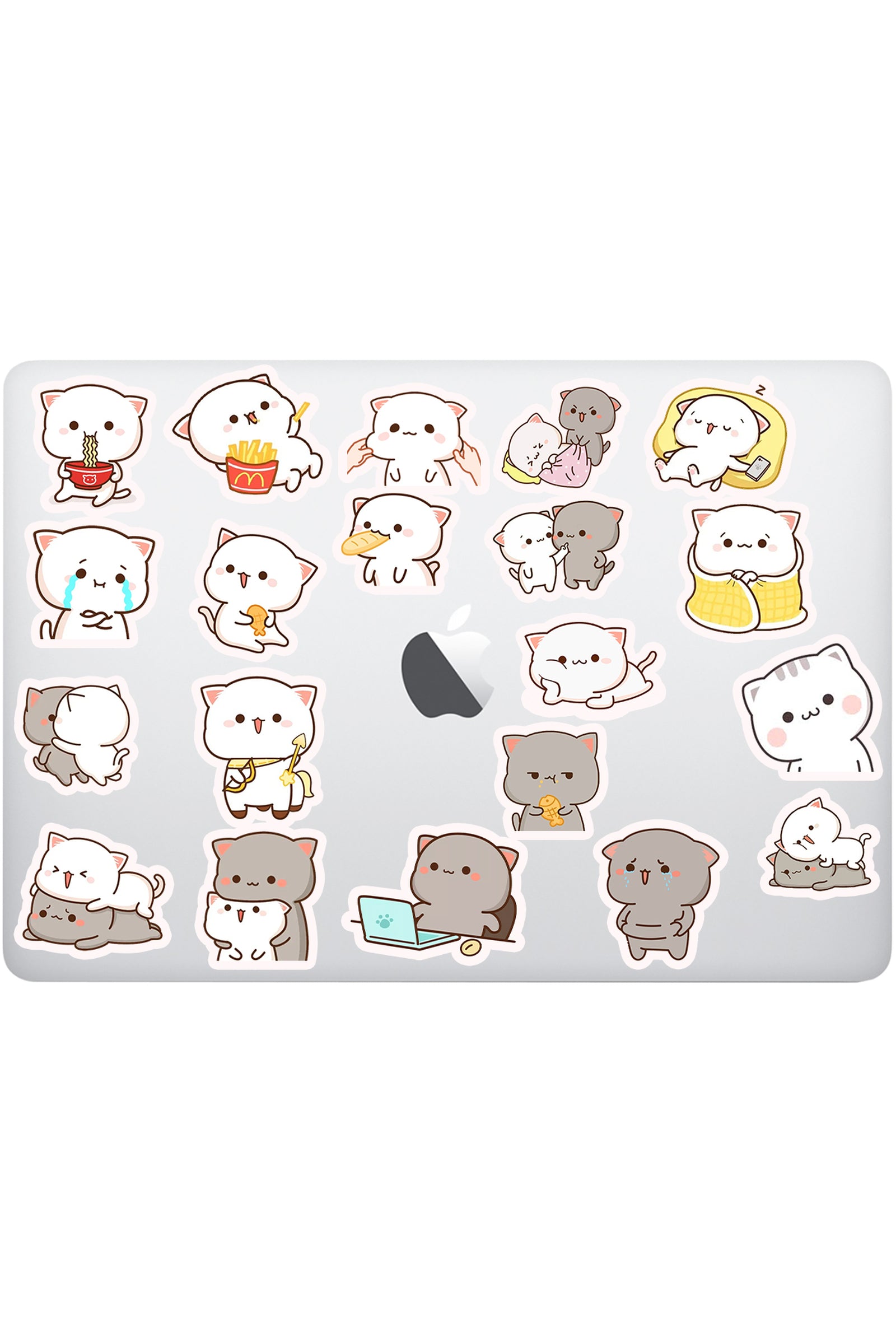 sevimli mochi cat sticker etiket seti