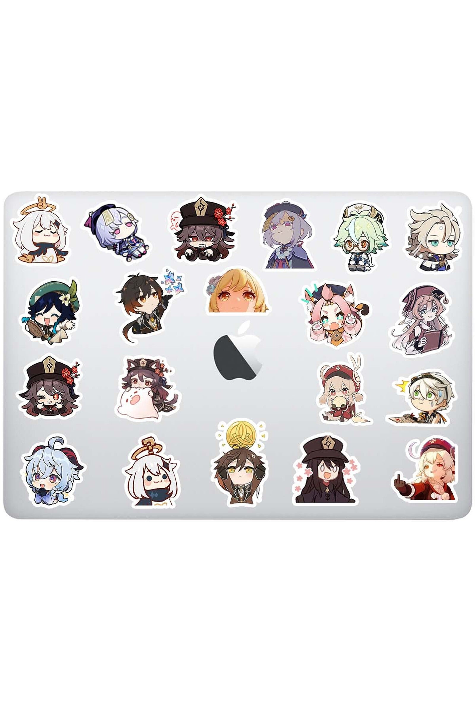 genshin impact chibi style sticker etiket paketi