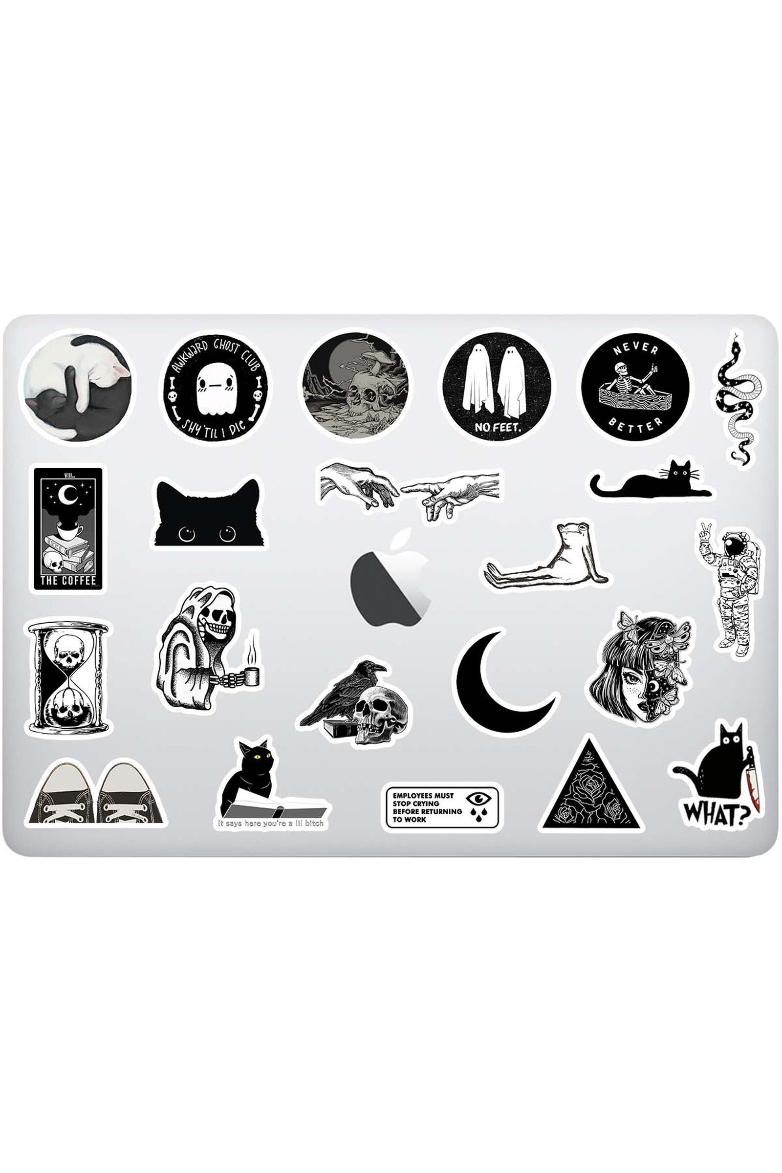 Siyah Beyaz Sticker SETİ
