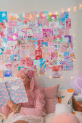 pembe anime poster seti kolaj 50'li