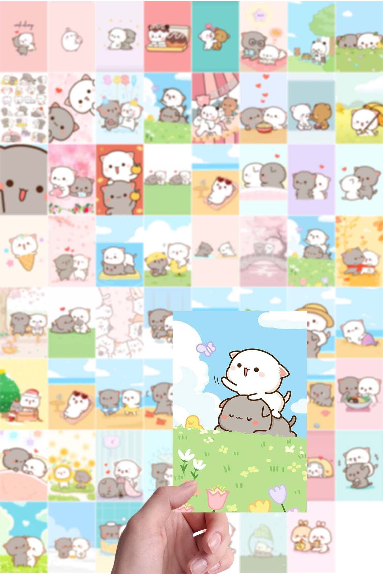 mochi cat mini poster seti