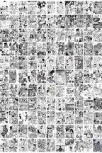 Attack on titan manga siyah beyaz poster kolaj seti