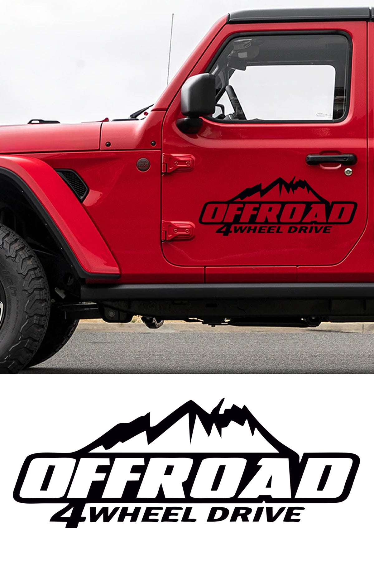 4 Çeker Off Road Sticker