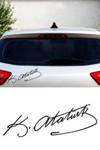 Atatürk İmzası Sticker