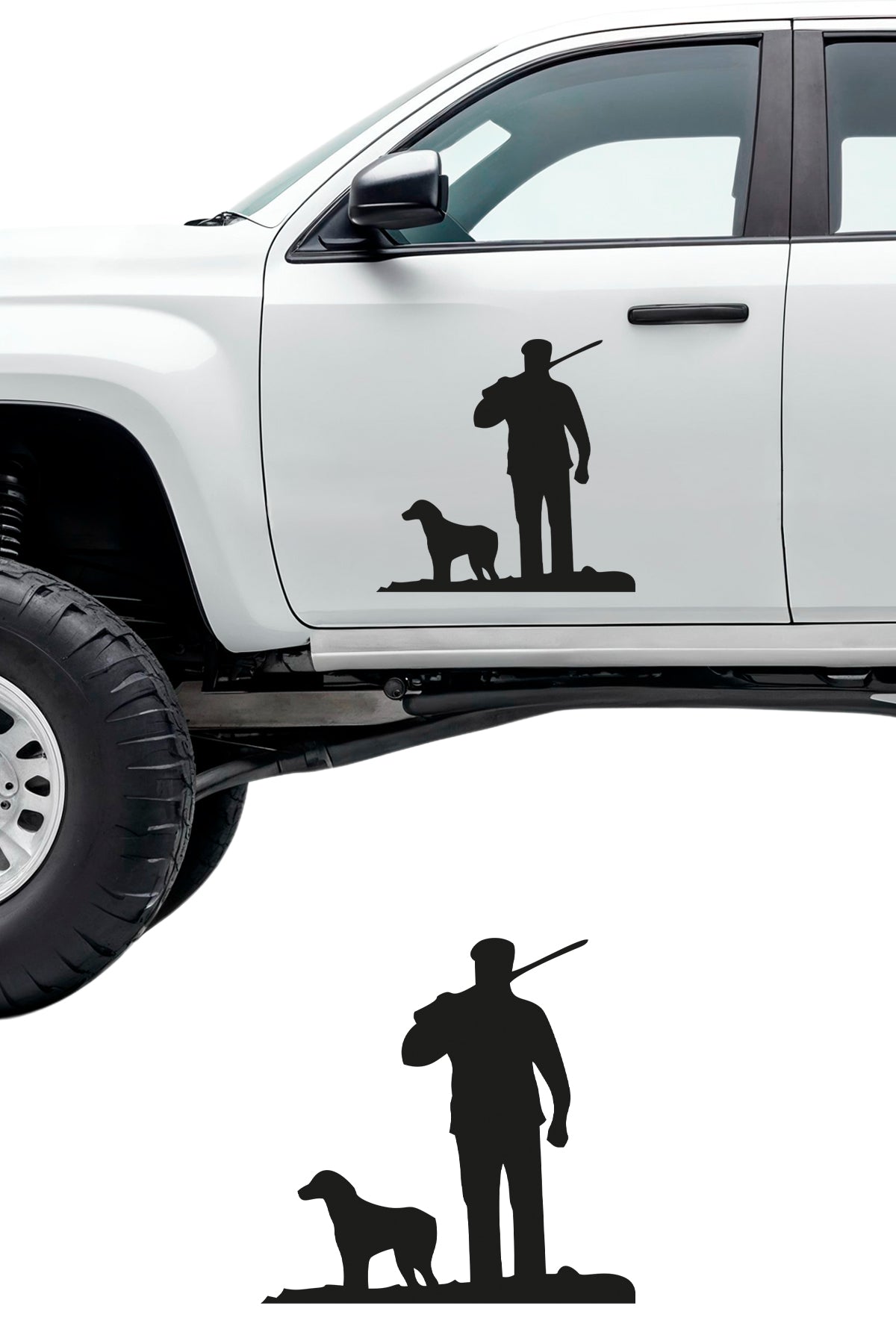 Avcı Ve Köpeği Sticker