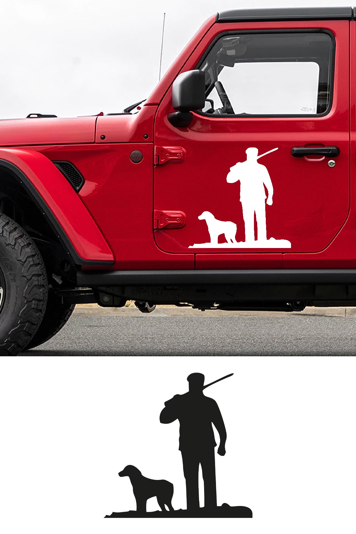 Avcı Ve Köpeği Sticker