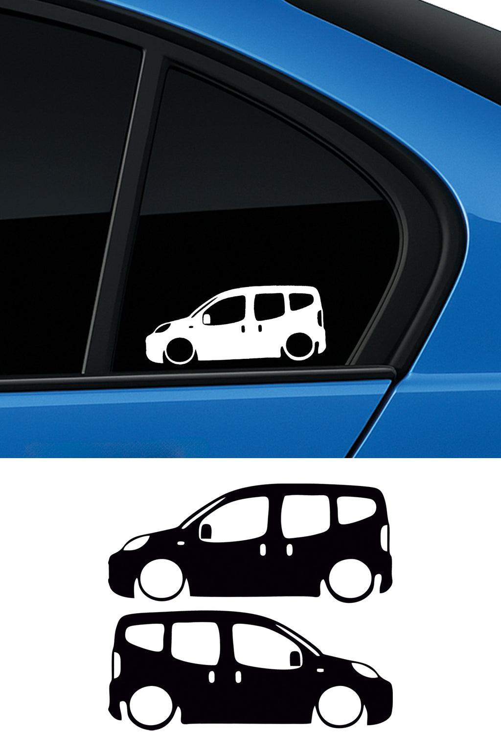 Doblo Fiorino Nemo Basık Oto Sticker Sağ Sol Takım