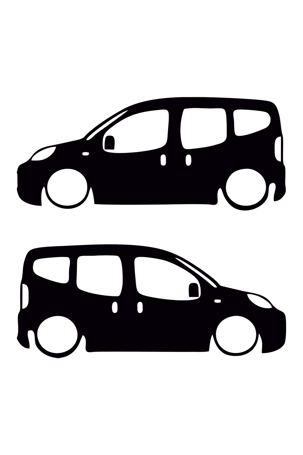 Doblo Fiorino Nemo Basık Oto Sticker Sağ Sol Takım