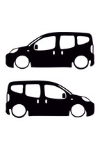 Doblo Fiorino Nemo Basık Oto Sticker Sağ Sol Takım