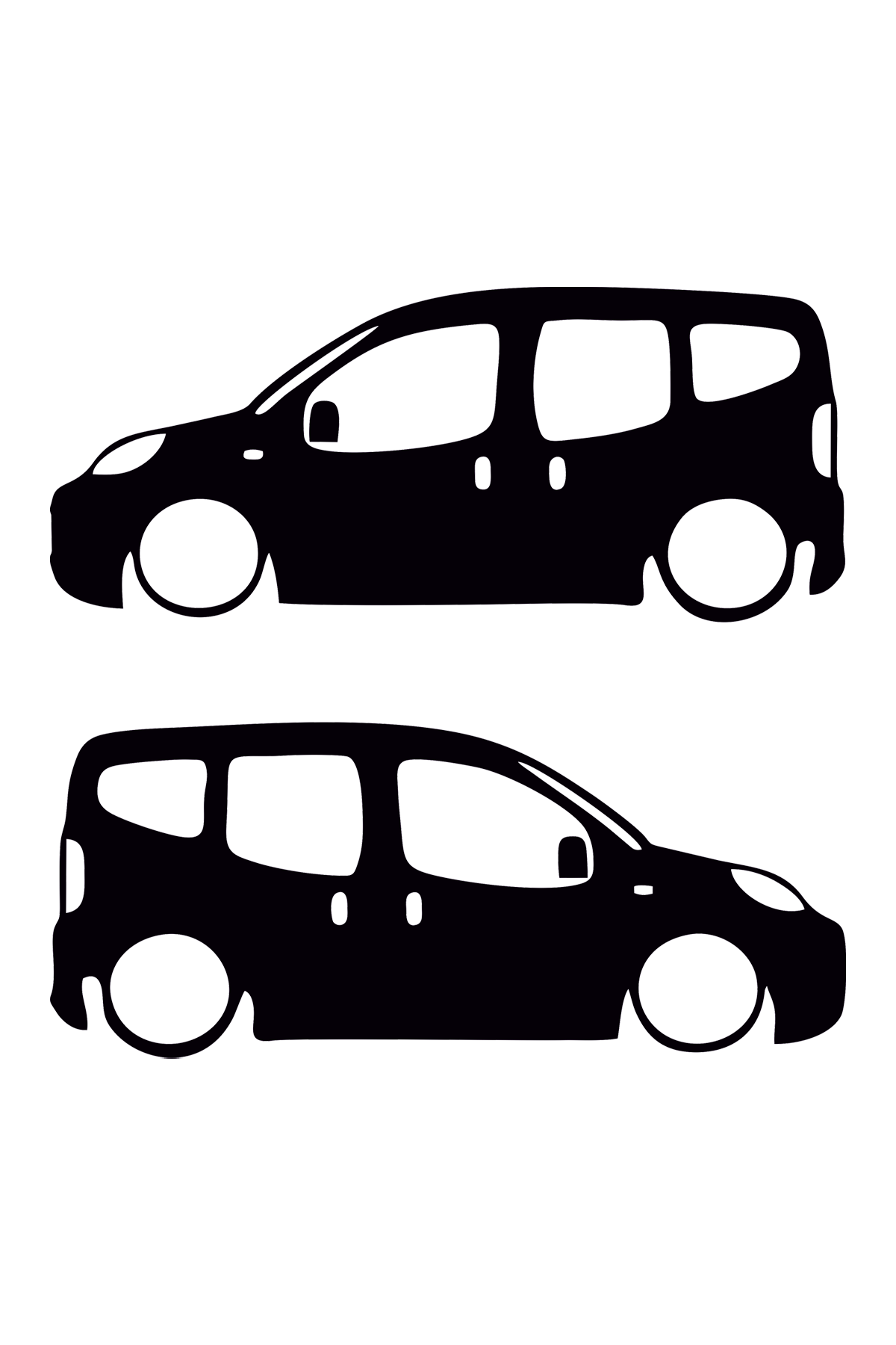Doblo Fiorino Nemo Basık Oto Sticker Sağ Sol Takım