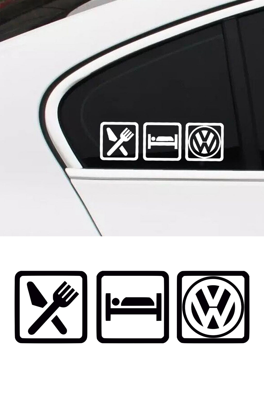 Eat Sleep Volkswagen Sticker