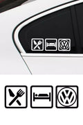 Eat Sleep Volkswagen Sticker