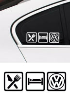 Eat Sleep Volkswagen Sticker