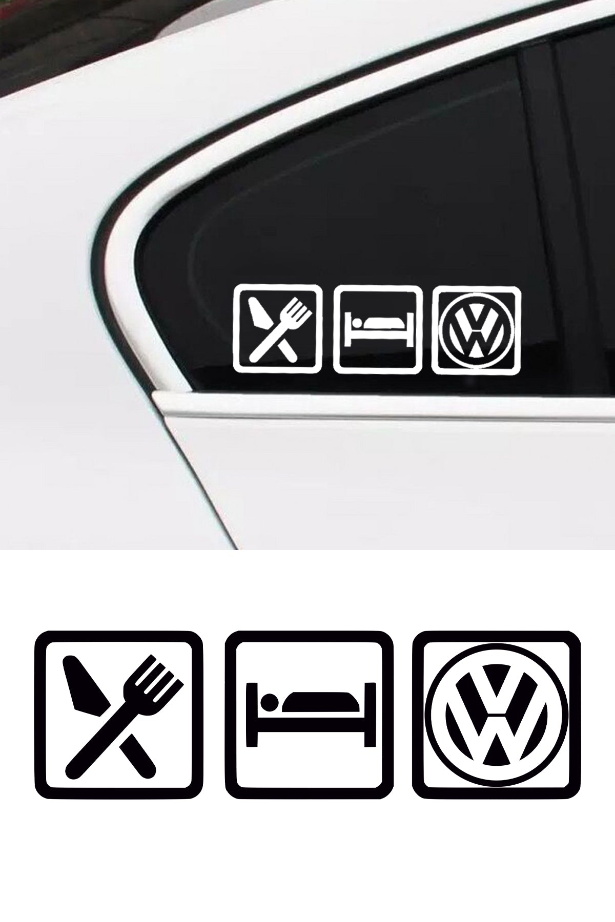 Eat Sleep Volkswagen Sticker