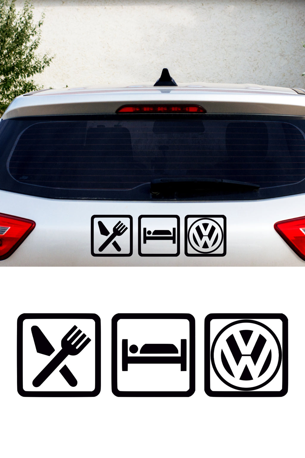 Eat Sleep Volkswagen Sticker