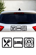 Eat Sleep Volkswagen Sticker