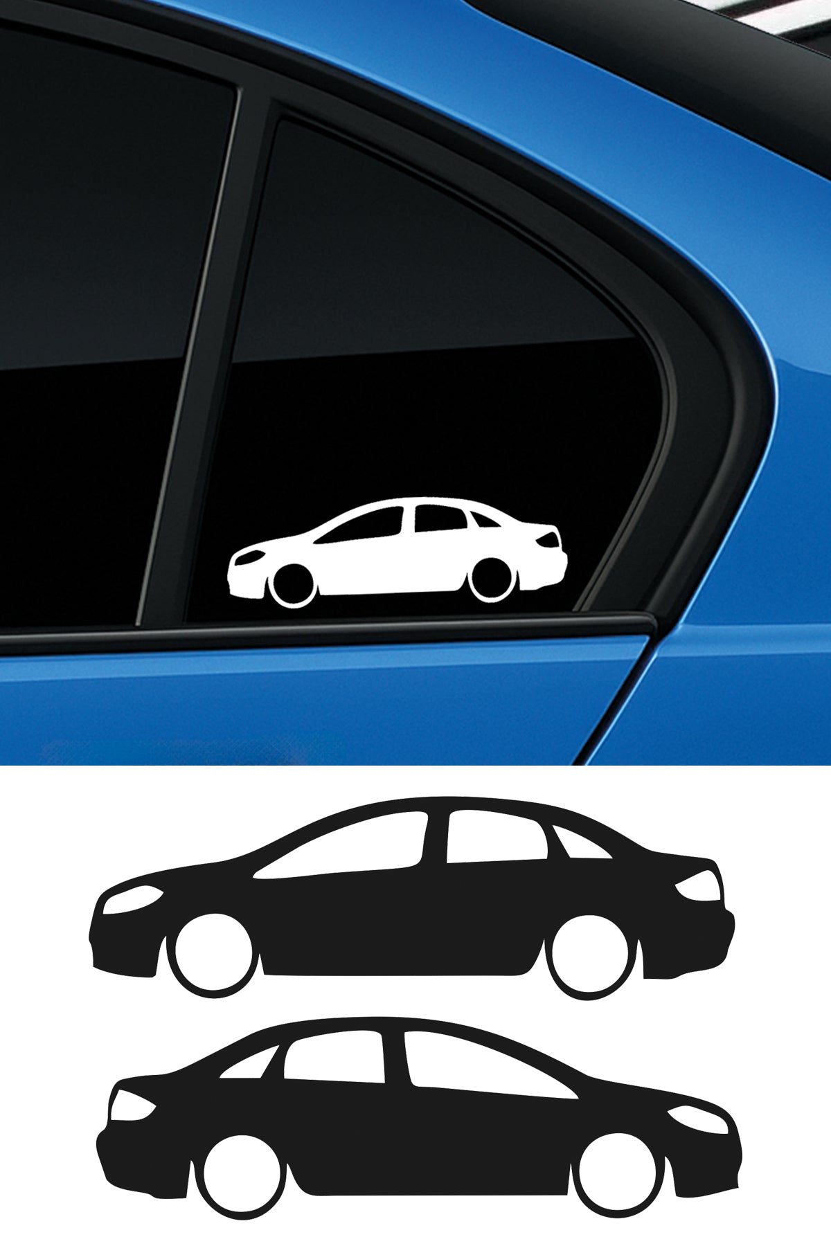 Fiat Linea Basık Oto Sticker Sağ Sol Takım