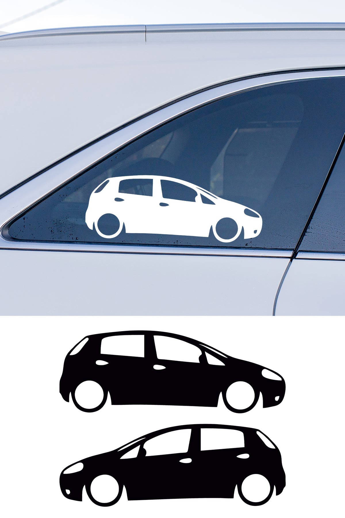 Fiat Punto Basık Oto Sticker Sağ Sol Takım