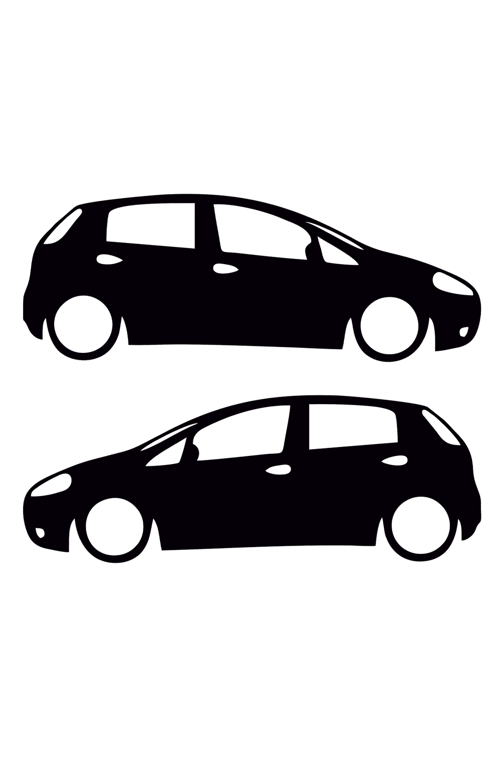 Fiat Punto Basık Oto Sticker Sağ Sol Takım
