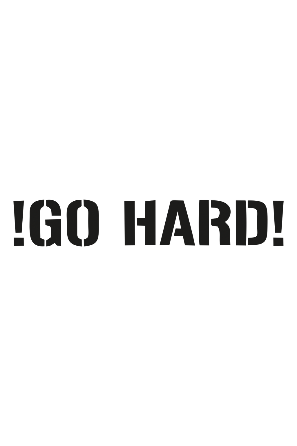 Go Hard Oto Sticker