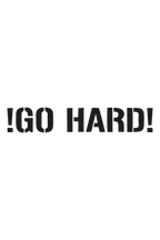 Go Hard Oto Sticker