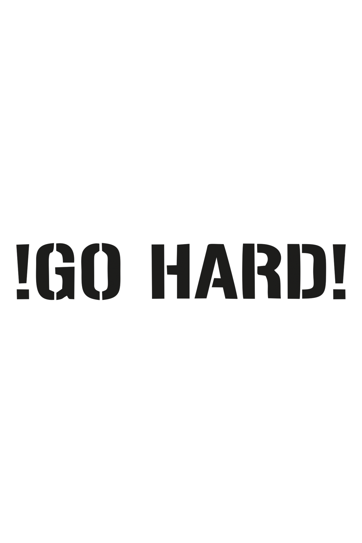 Go Hard Oto Sticker