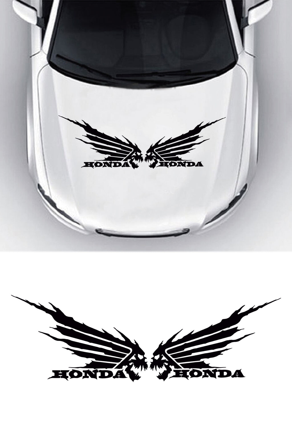 Honda Canavar Sticker Sağ Sol Takım