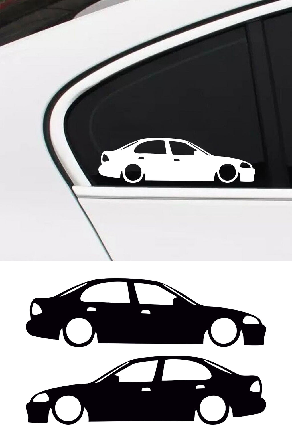 Honda Civic Mk6 Basık Oto Sticker Sağ Sol Takım