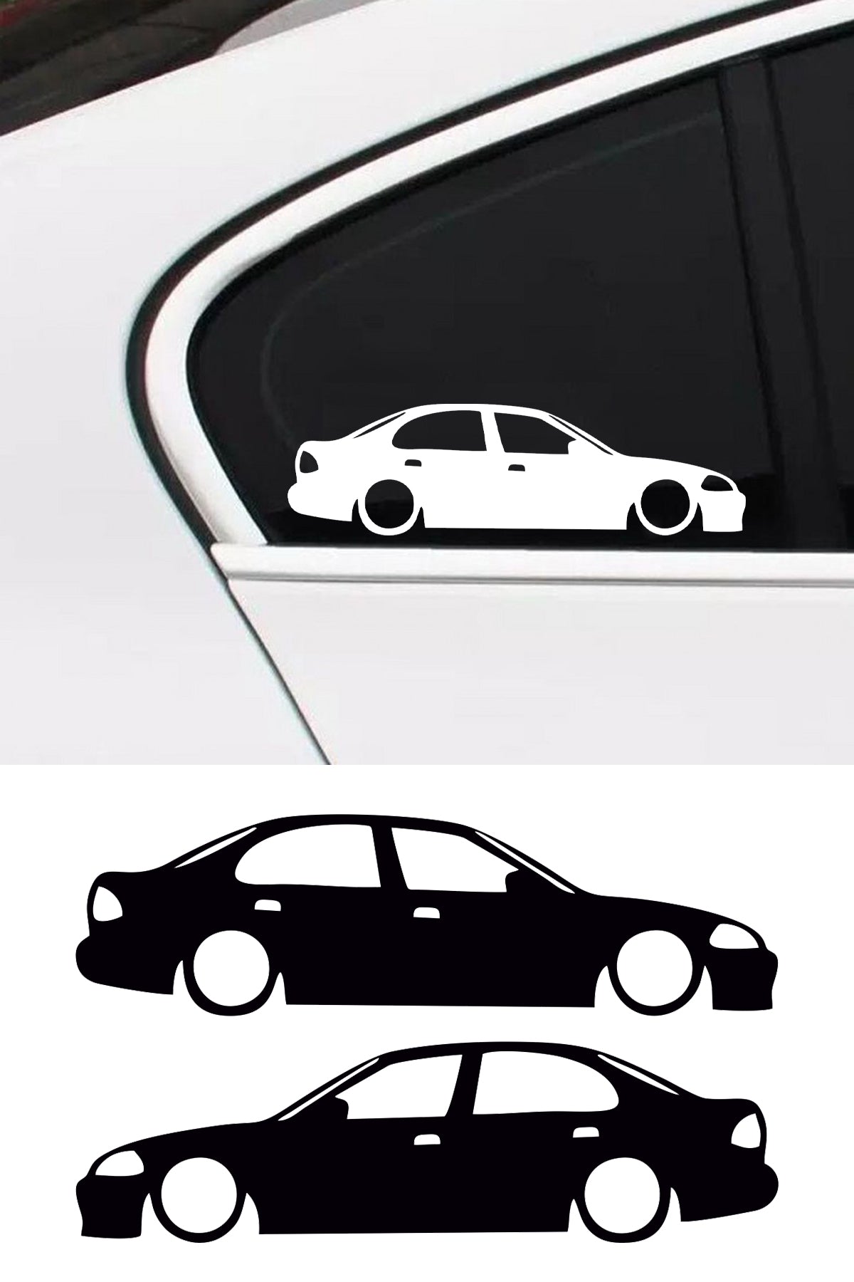 Honda Civic Mk6 Basık Oto Sticker Sağ Sol Takım