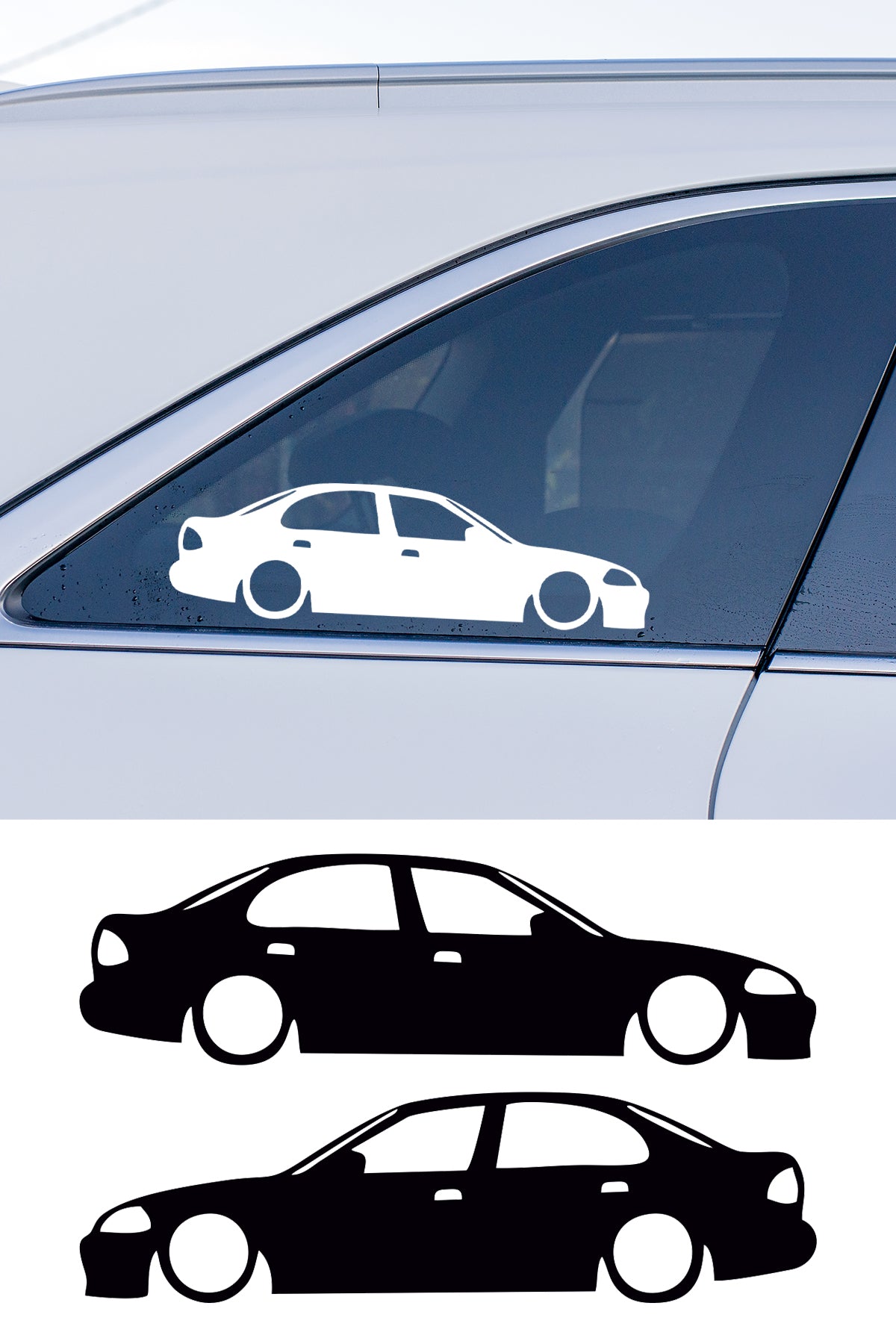 Honda Civic Mk6 Basık Oto Sticker Sağ Sol Takım