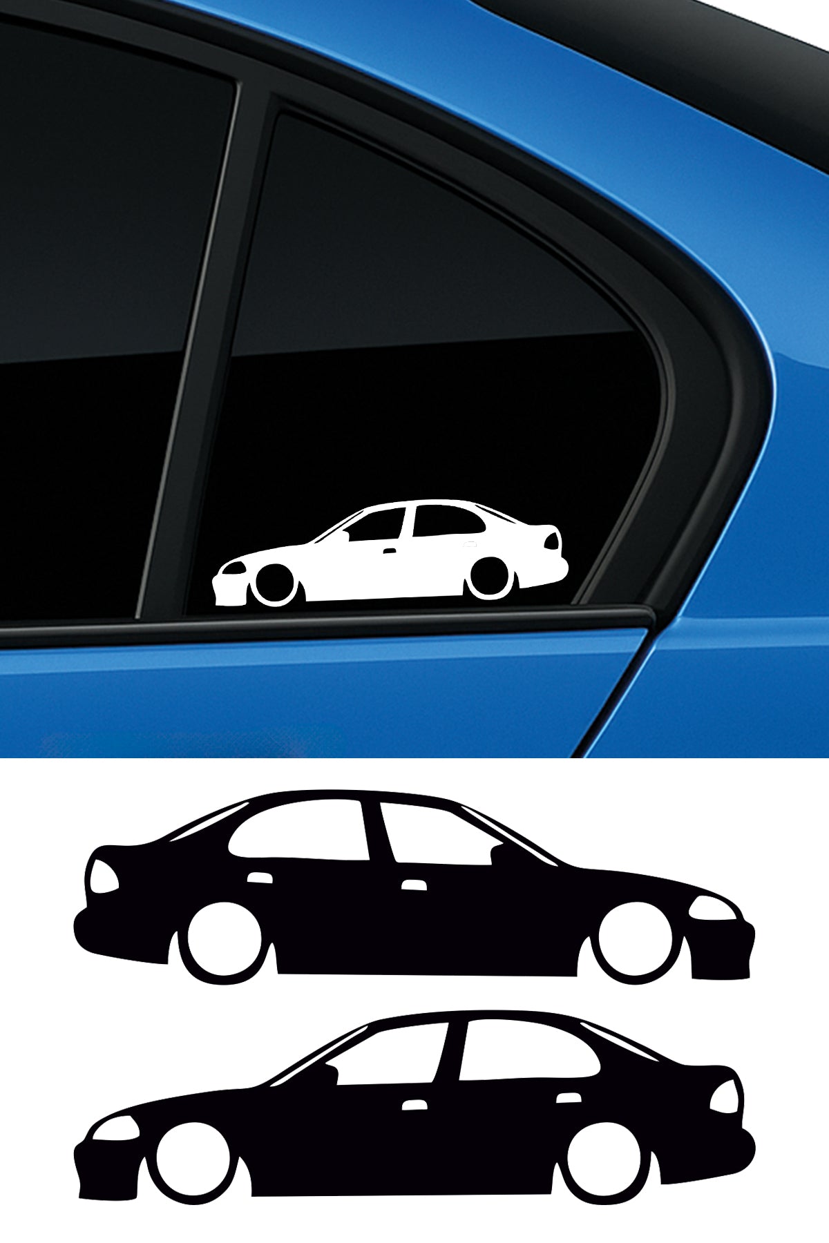 Honda Civic Mk6 Basık Oto Sticker Sağ Sol Takım