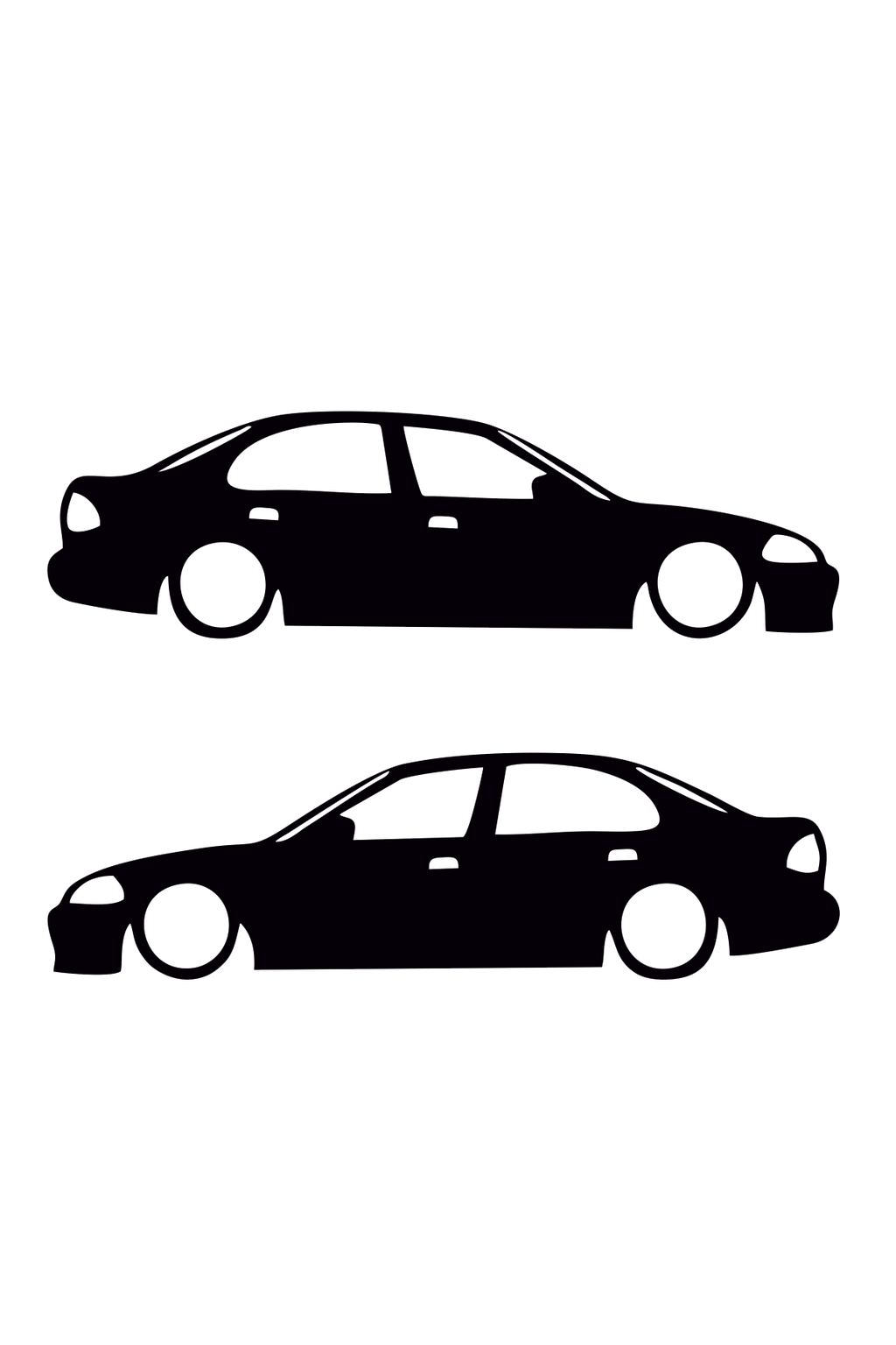 Honda Civic Mk6 Basık Oto Sticker Sağ Sol Takım