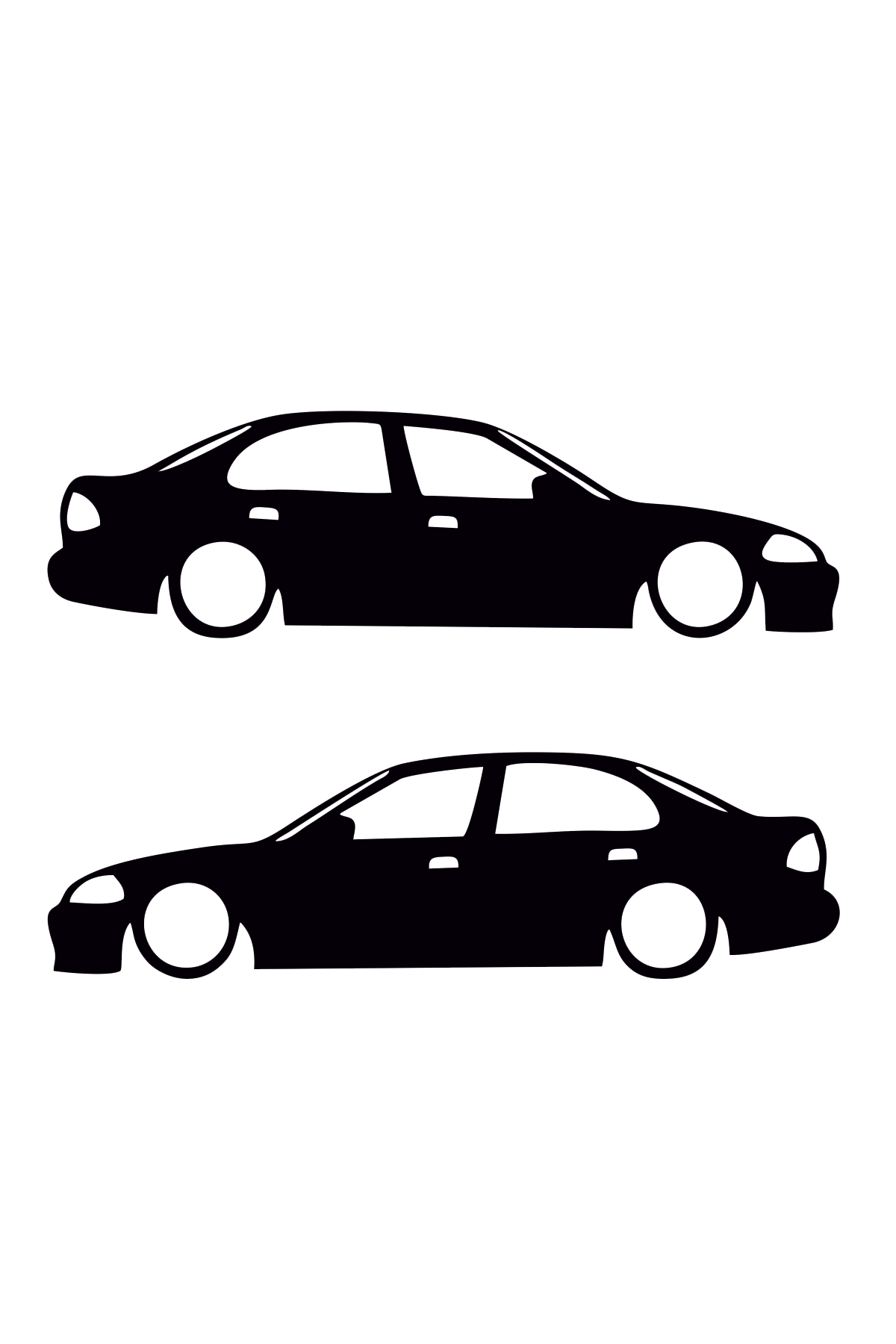 Honda Civic Mk6 Basık Oto Sticker Sağ Sol Takım