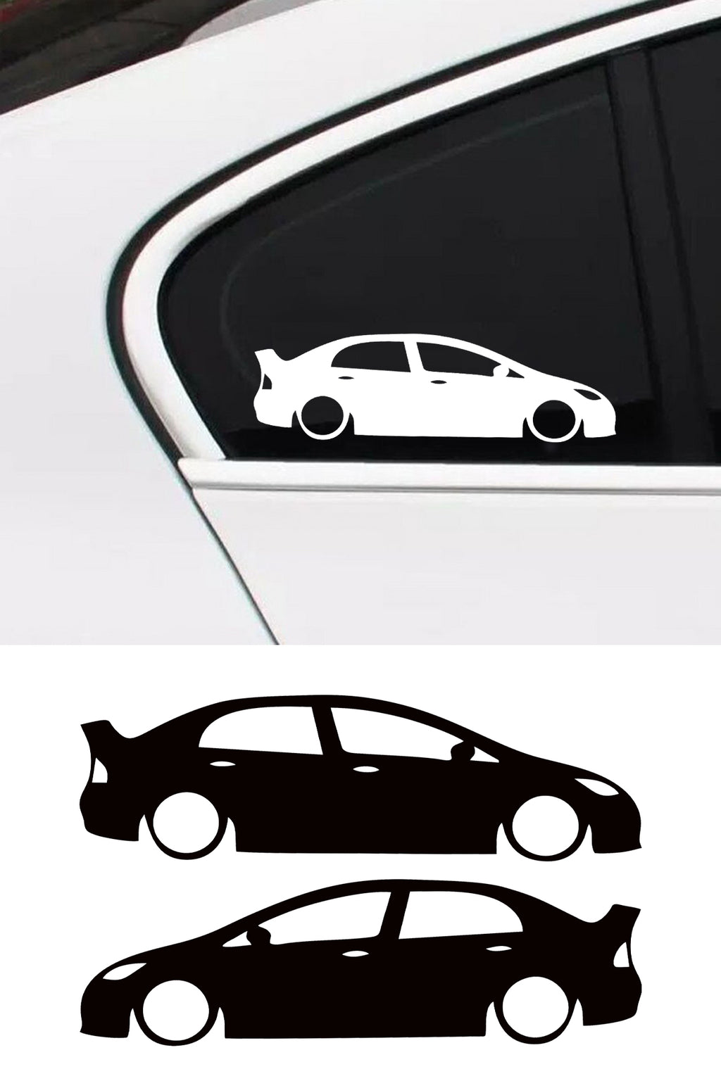 Honda Civic Fd6 Basık Oto Sticker Sağ Sol Takım