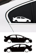 Honda Civic Fd6 Basık Oto Sticker Sağ Sol Takım