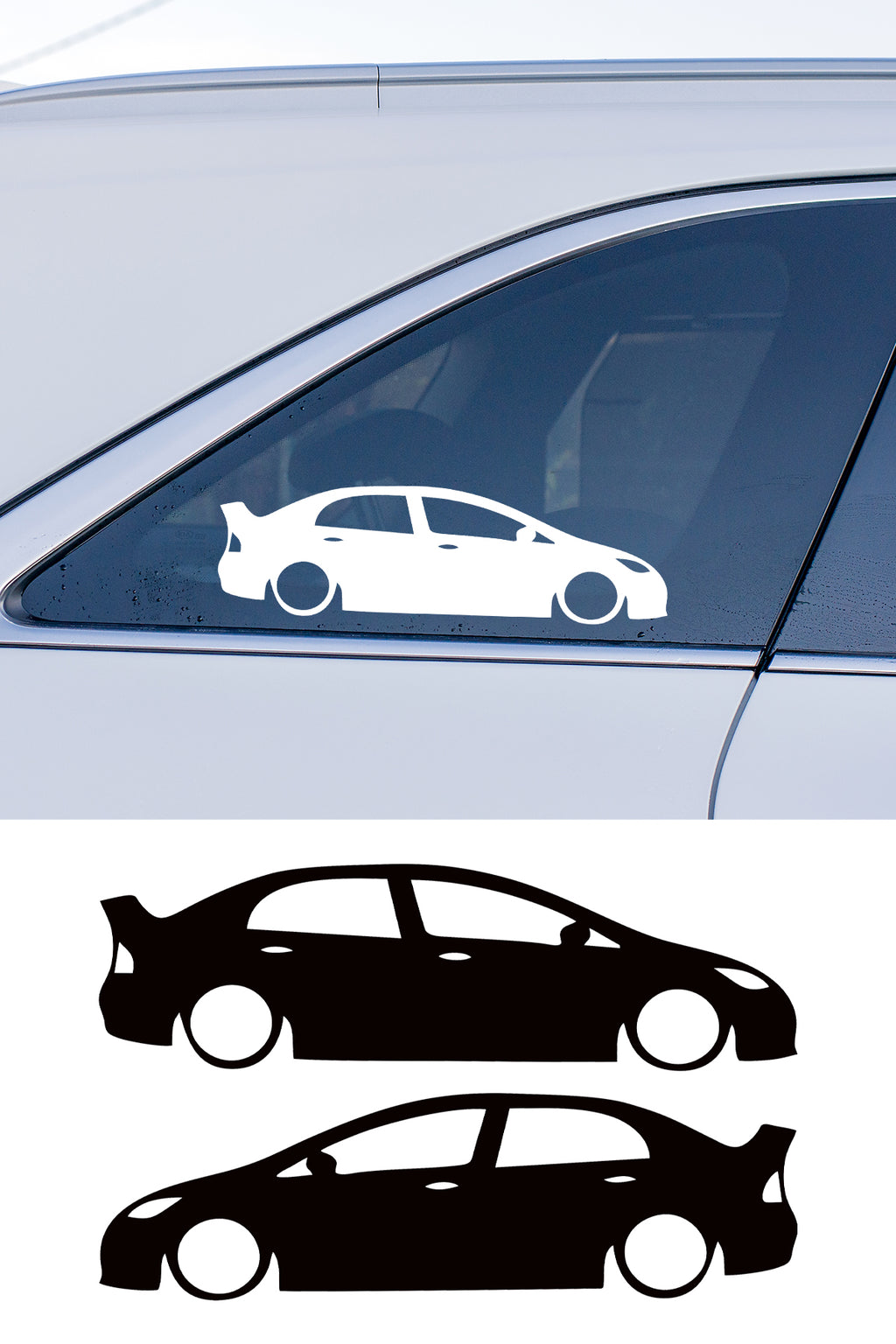 Honda Civic Fd6 Basık Oto Sticker Sağ Sol Takım