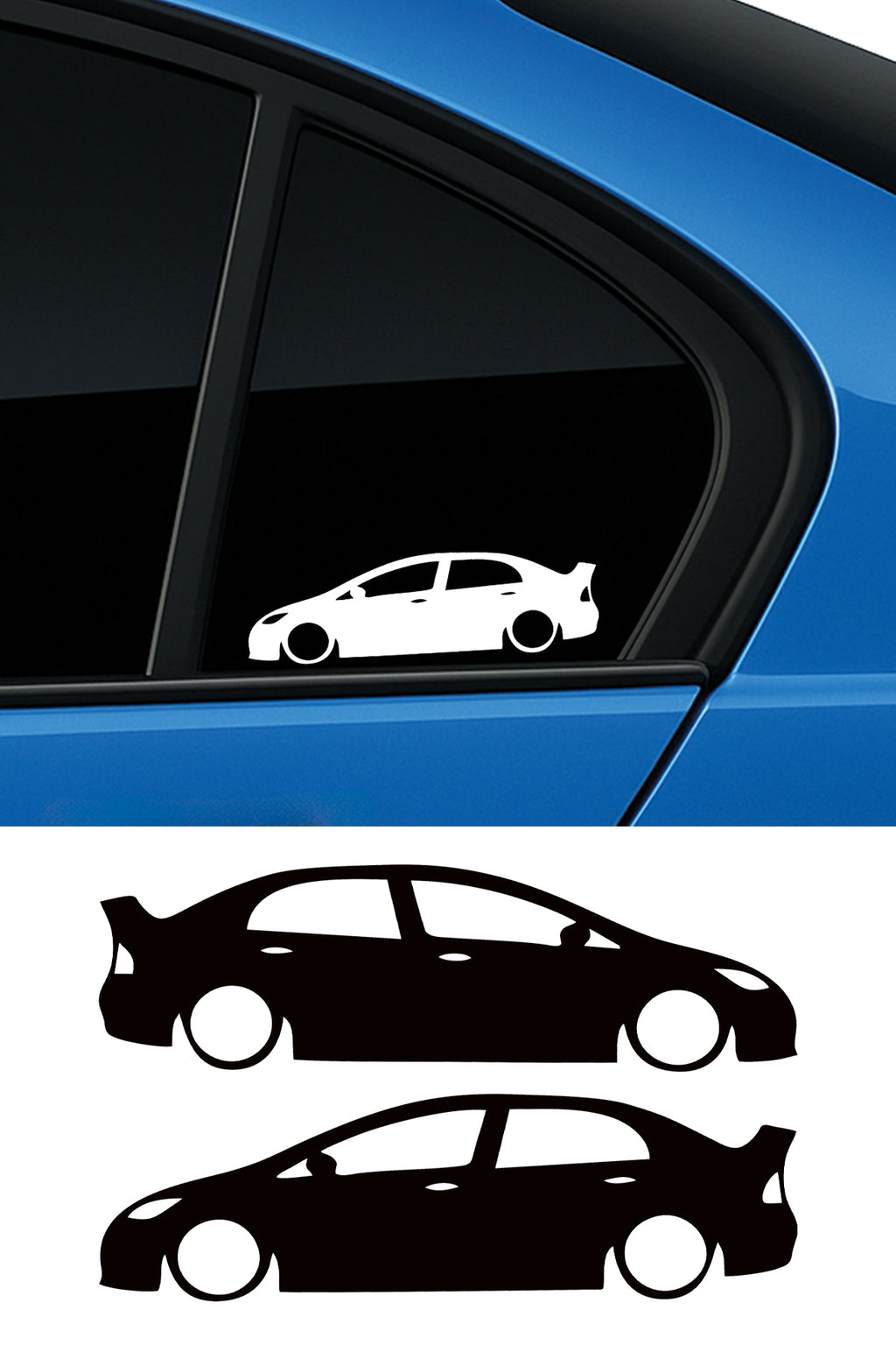 Honda Civic Fd6 Basık Oto Sticker Sağ Sol Takım