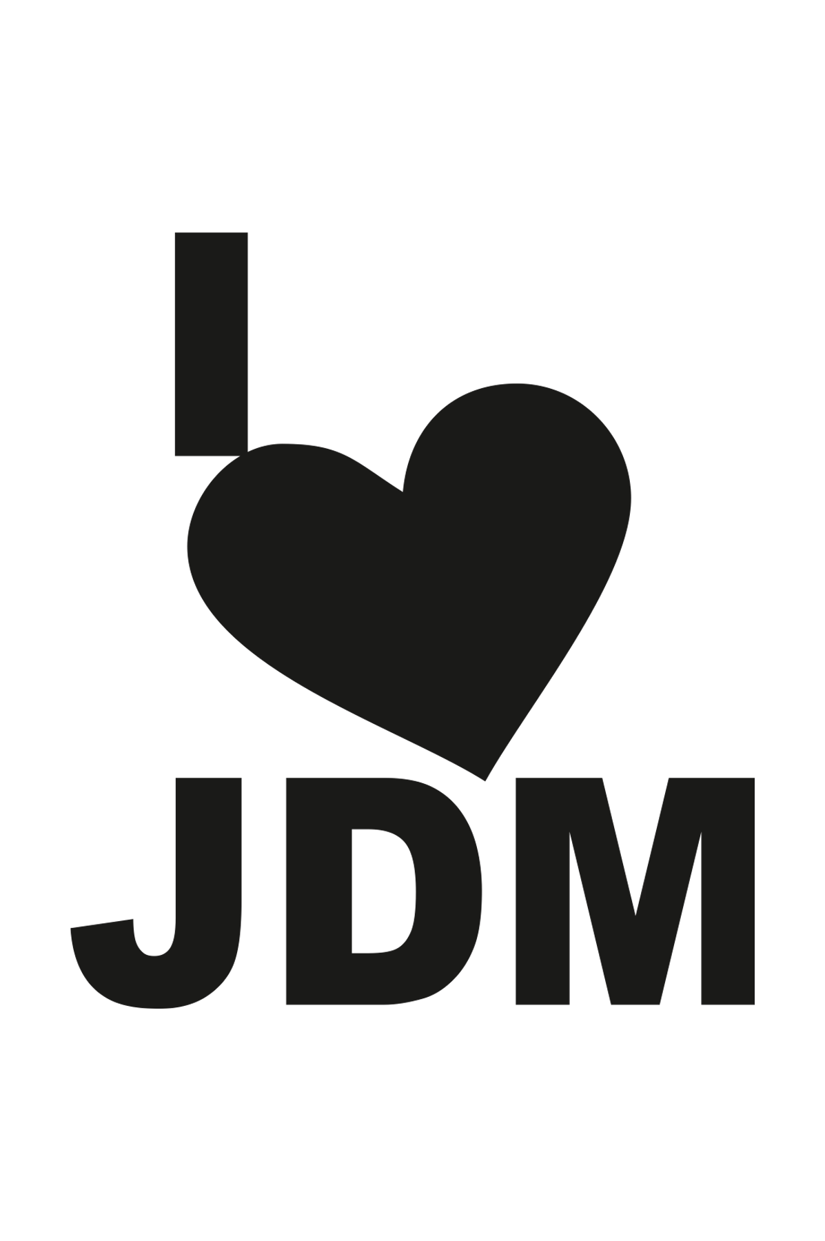 I Love Jdm Sticker