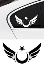 Kanatlı Ay Yıldız Sticker