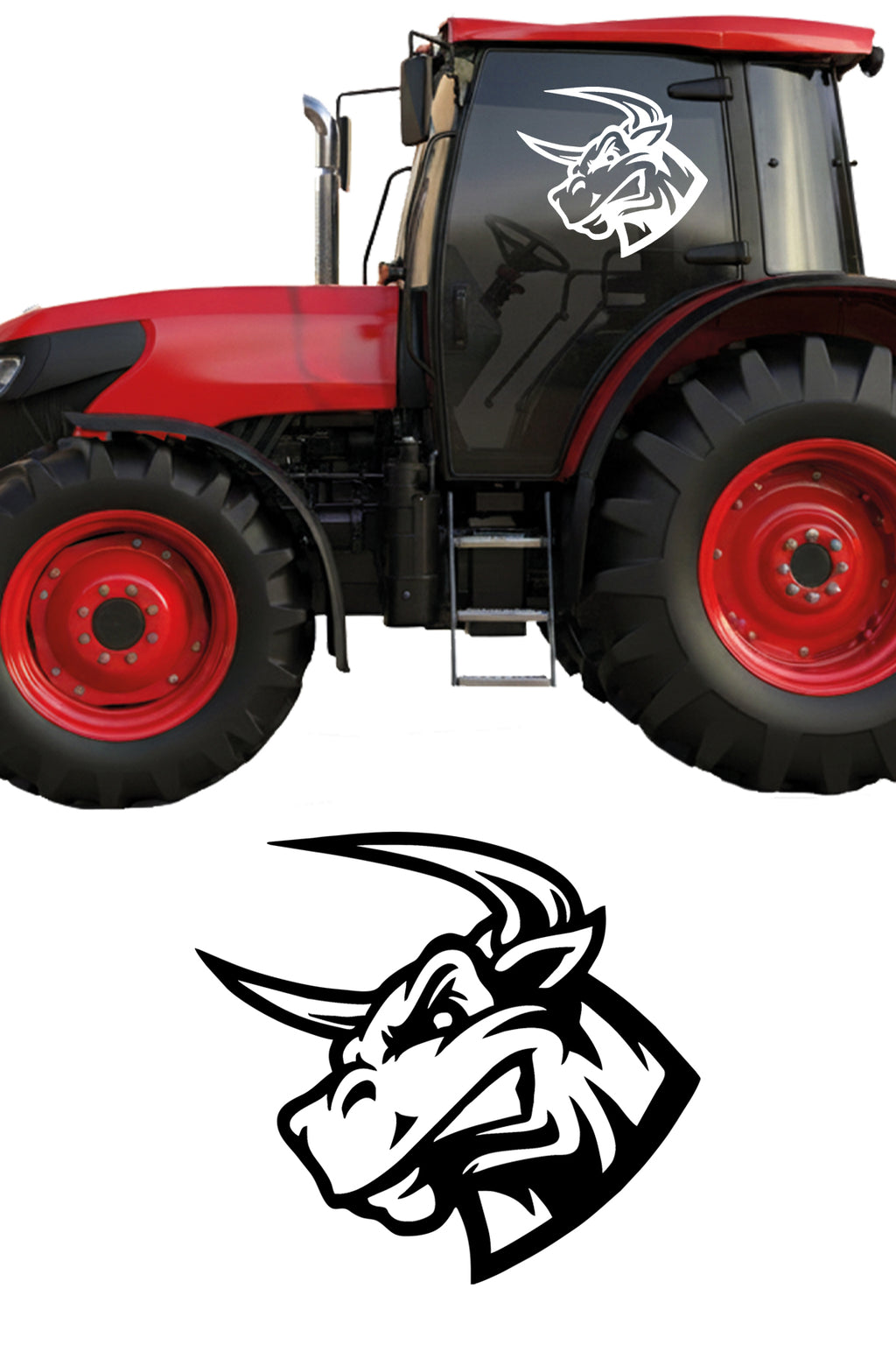 Kızgın Boğa Sticker Sağ Sol Takım