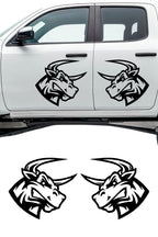 Kızgın Boğa Sticker Sağ Sol Takım