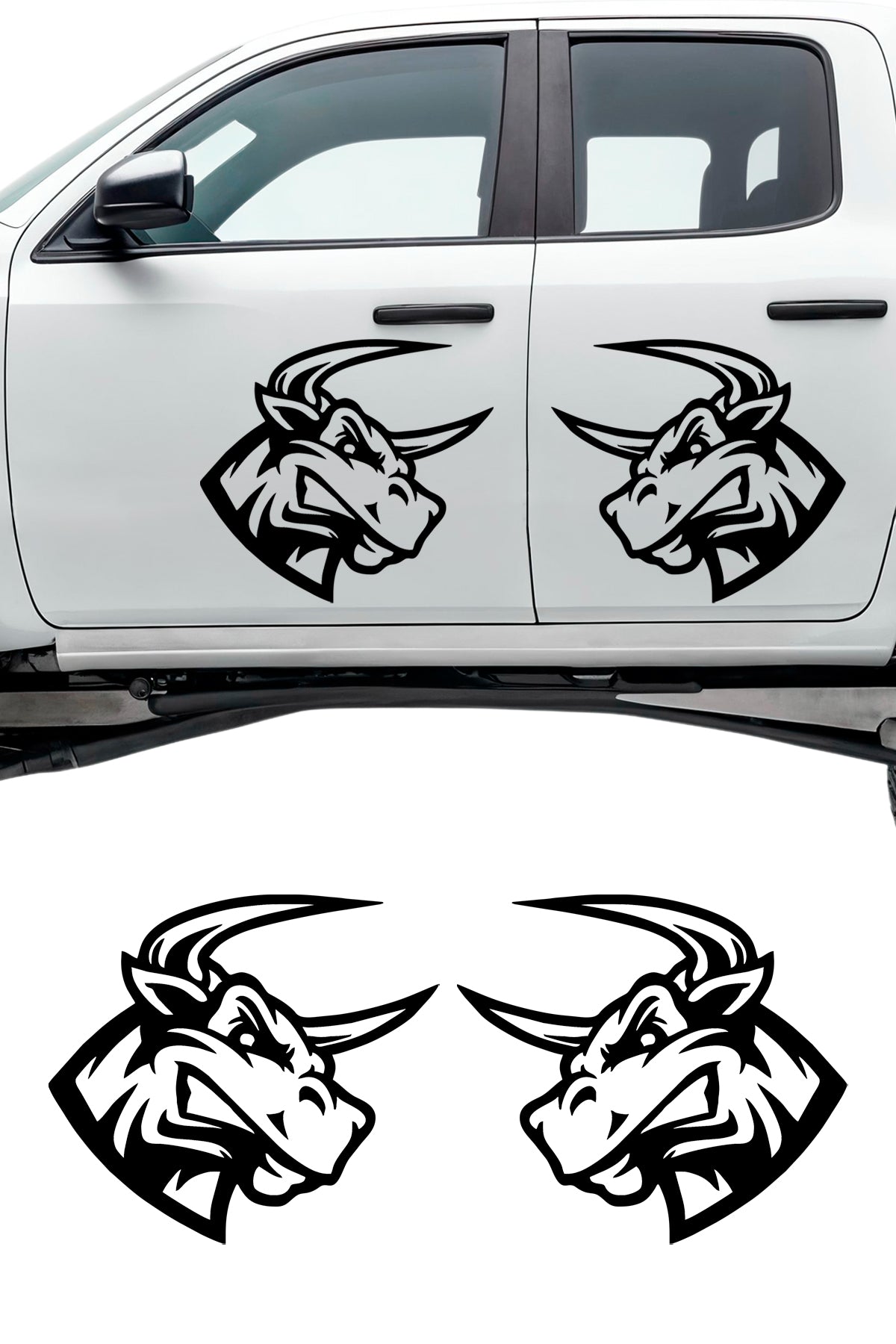 Kızgın Boğa Sticker Sağ Sol Takım
