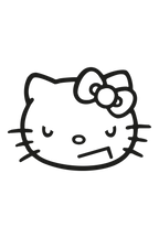 Kızgın Hello Kitty Sticker