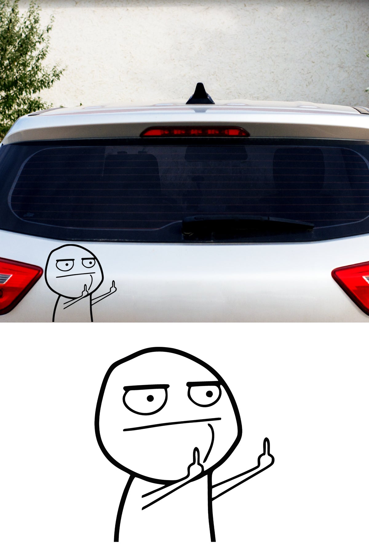 Orta Parmak Sticker